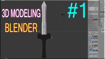 Creating A Basic Sword 3D Model Using Blender | Beginner Box Modeling Technique - Part 1