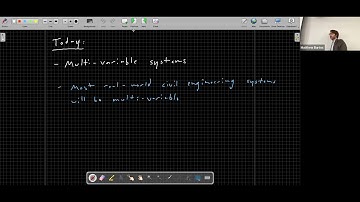 CE 397: Control Theory (2023), Lecture 10: Introduction to multivariable systems