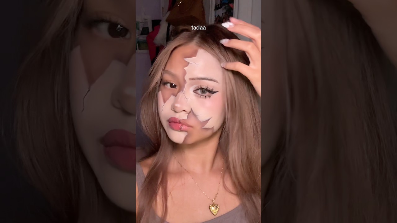 Broken Porcelain Doll Makeup Tutorial //Makeup used will be in comments'