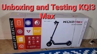 Niu KQi3 MAX Unboxing / Test Ride /40 mile range Electric Scooter