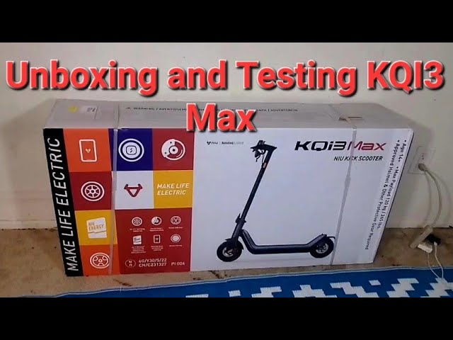 Niu KQi3 MAX Unboxing / Test Ride /40 mile range Electric Scooter 