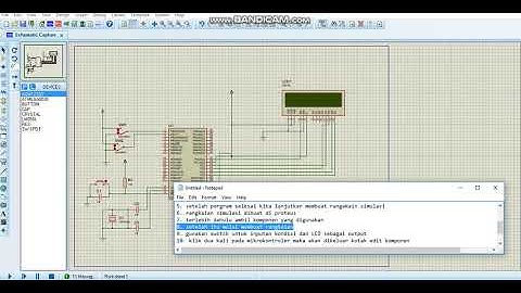 Simulasi Rangkaian LCD dengan ATMega 8535 dan bascom ARV