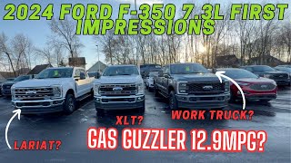 2024 Ford F350 Superduty 7.3l First impressions what changed from 2023? Which package is best?