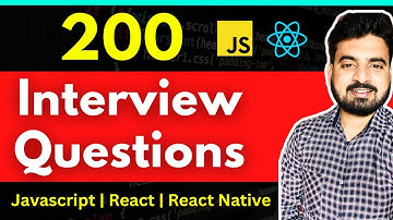 200 Javascript ,React & React Native Interview Questions Sheet | Engineer Codewala