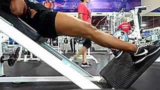 Hack Squats - NPC USA Figure Championships Training - ArianElizabeth Profile