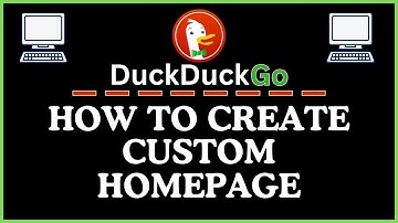 How To Set A Custom Homepage On The  DuckDuckGo Web Browser | PC | *2025