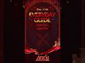 December 11th Everyday Guide!