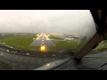 B767 Landing in a Tropical Storm (GO PRO)