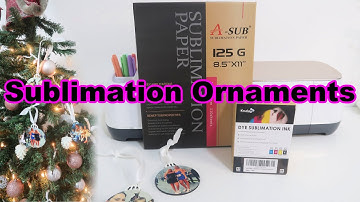 How to do sublimation ornaments    (Sublimation on Cricut Design Space!)