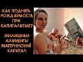 Как поднять рождаемость при капитализме? 3 варианта. Жилищные алименты. и Материнский капитал.