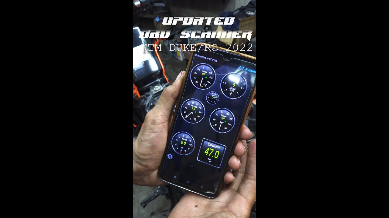Updated OBD Scanner for KTM DUKE RC/200 2022 Version Up - Small Socket