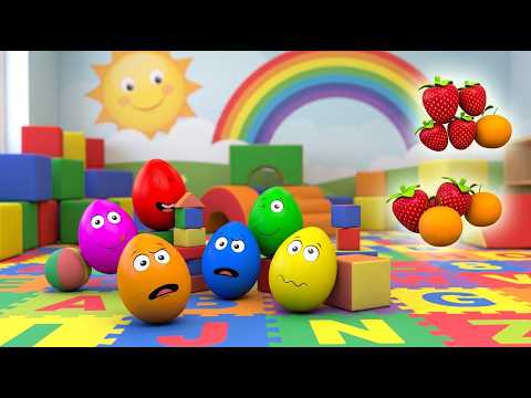 Learn Fruits with Eggs | Fun Surprise Eggs Fruit Learning for Kids | Boo Boo Kids