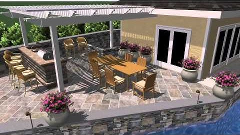 Pool and Backyard 3D Video Plan