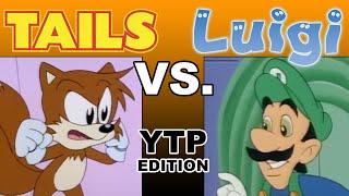 Мульт YTP Tails and Luigi Hit Each Other