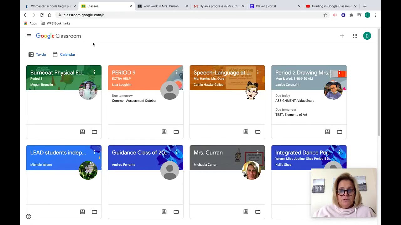 Work Due & Viewing Grades In Google Classroom YouTube