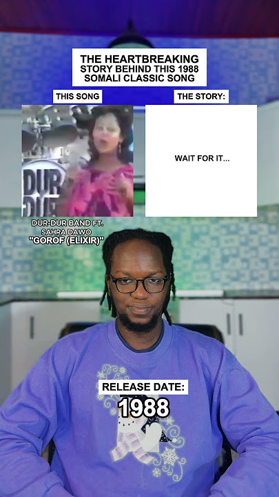 The Heartbreaking Story Behind This 1988 Somali Classic Song: Dur Dur Band - Gorof (Elixir) #shorts