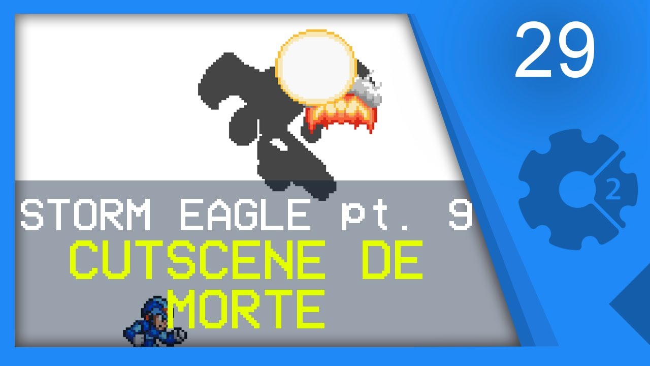 (BOSS STORM EAGLE pt. 9) CUTSCENE DE MORTE - Recriando Megaman X Parte 29 [CONSTRUCT 2]
