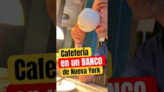 Una Cafetería OCULTA en un banco en Manhattan #nuevayork