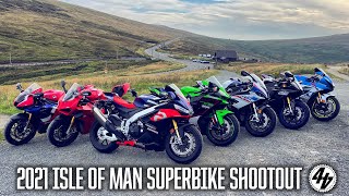 2021 Isle of Man Superbike Shootout | RSV4 v S 1000 RR v Panigale v Fireblade v ZX10R v GSXR v R1M