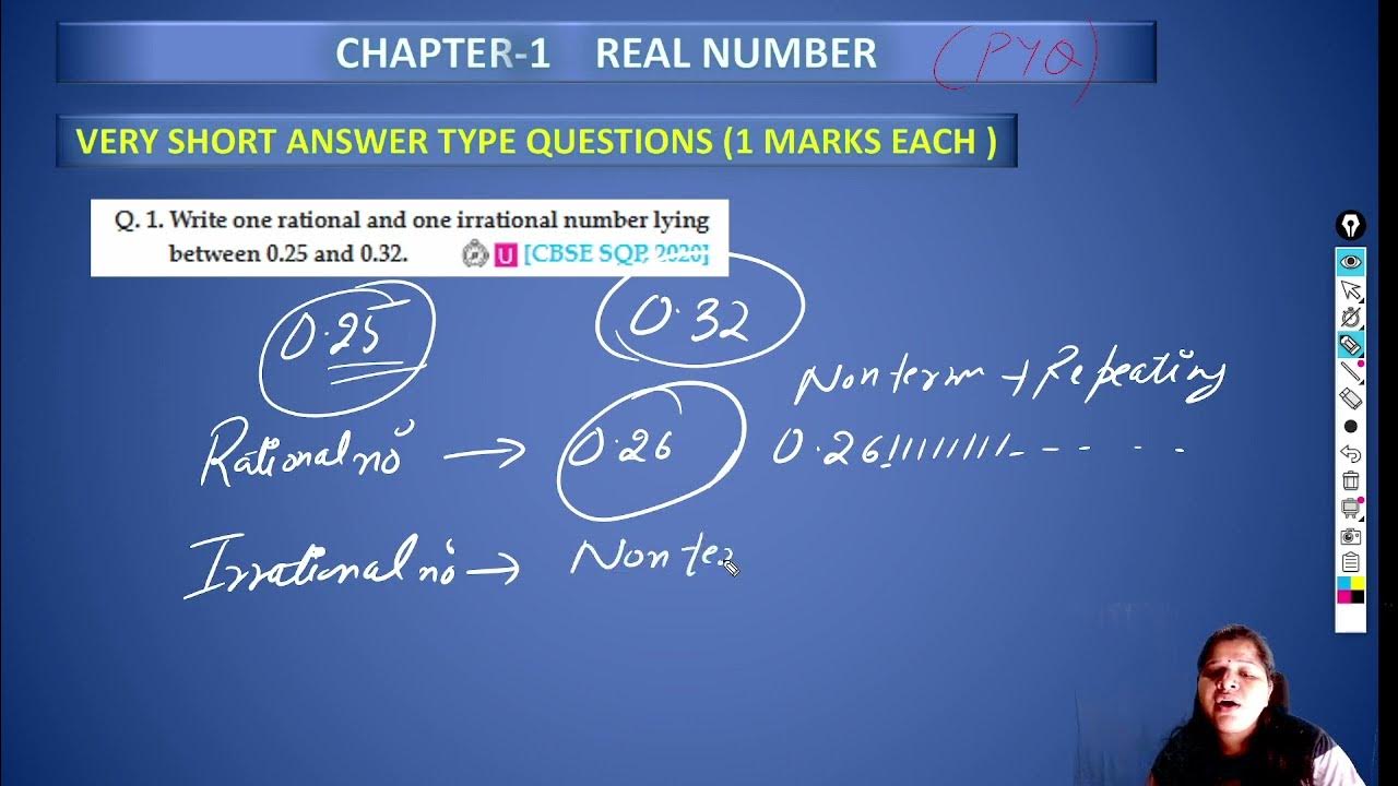 Class 10 mathematics chapter 1 real numbers pyq very short answer