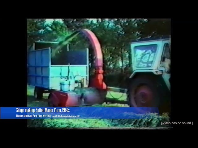 Silage making, Sutton Manor Farm, 1960s