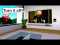 Never WATCH this SCARY MOVIE in Roblox BrookHaven 🏡RP (with YaBoiAction & AA12)