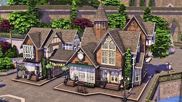 Windenburg Bridal Boutique, Bespoke Jewellers, Dance Studio + more | The Sims 4 Speed Build