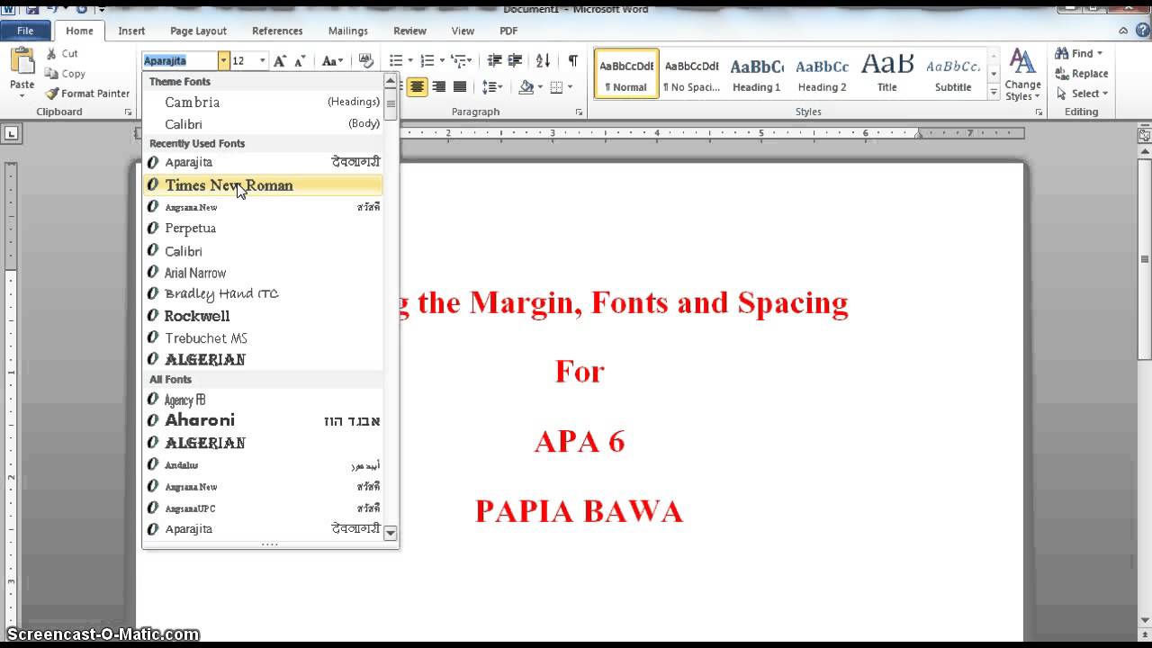 standard essay font and spacing