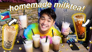 DIY HOMEMADE MILKTEA during quarantine! ? (Philippines) + GIVEAWAY!