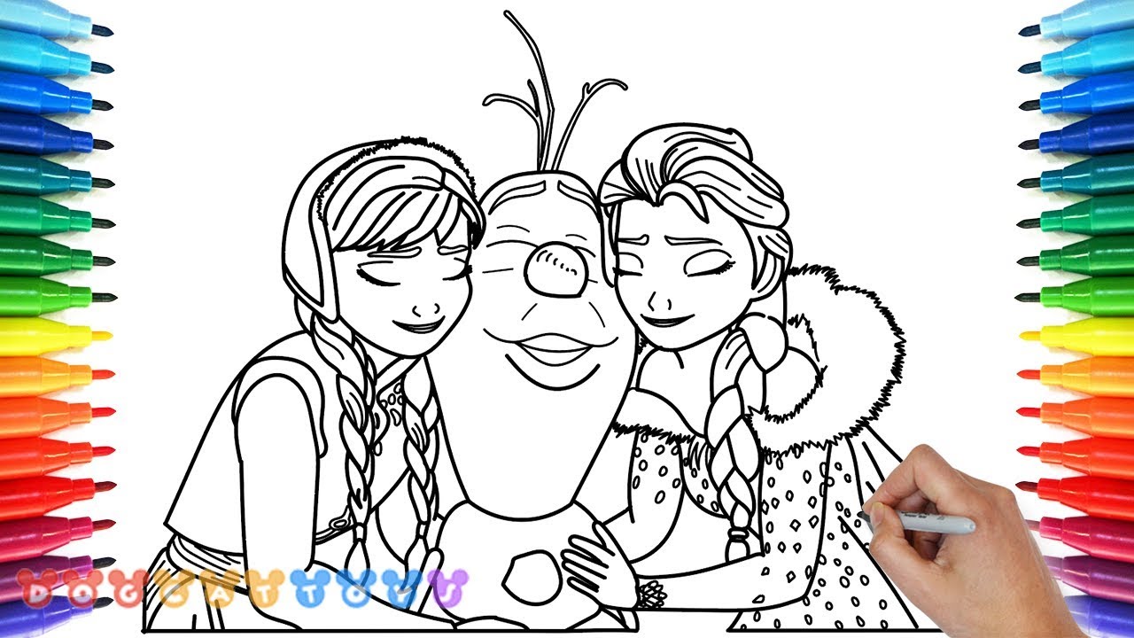 How To Draw Olaf S Frozen Adventure Anna Elsa 2 Drawing