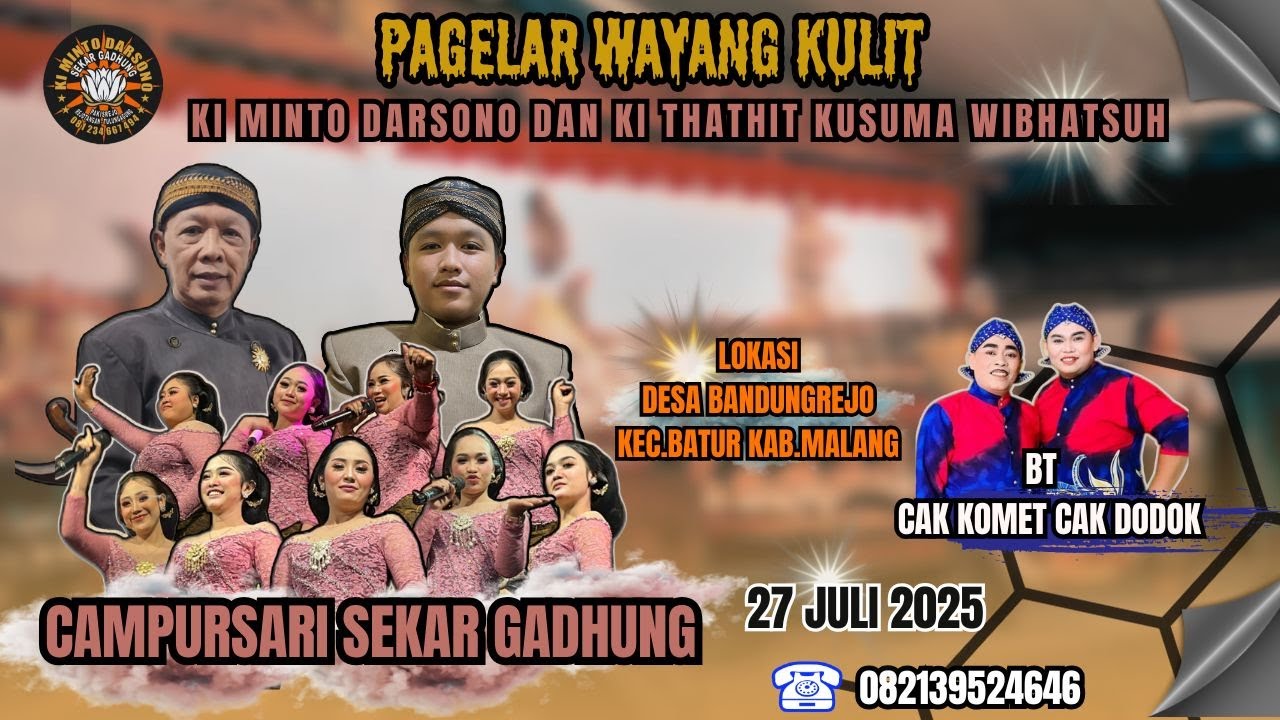 🛑 WAYANG KULIT DALANG KI MINTO DARSONO & KI THATHIT K.W. // 