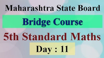 Day 11 | bridge course 5th class maths | for semi English and English medium