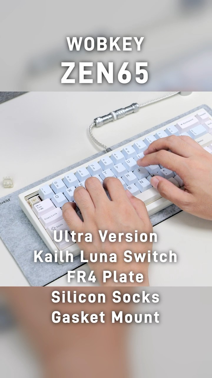 WOBKEY ZEN65 Typing ASMR – Ultra (Kailh Luna) vs Lite (HMX Violet