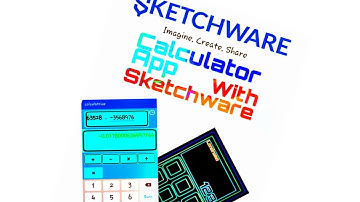 Calculator app building with sketchware