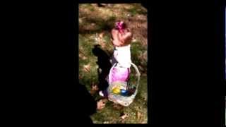 Ava's 1st Easter Egg Hunt Practice