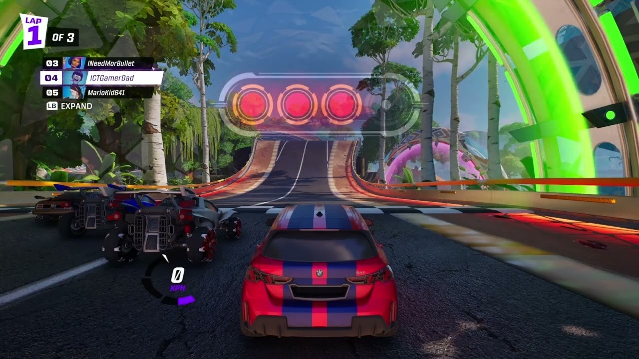 Playing some more Rocket Racing!