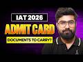 IAT 2026 New Exam Day Instructions Released 🚀 | Students Must Check Immediately  ✅