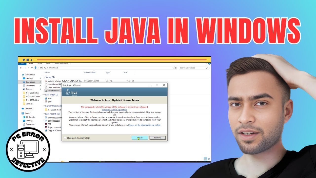 How to install java in windows 10 pc laptop for beginners 2025