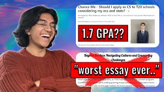 Reacting to CRAZY Subscriber College Apps (Ep 1) by Preaching P 95,231 views 9 months ago 30 minutes