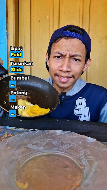 Kosakata Saat Membuat Telur Dadar