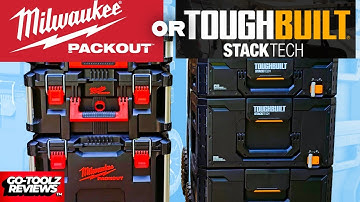 Milwaukee packout vs ToughBuilt StackTech comparison #toolstorage