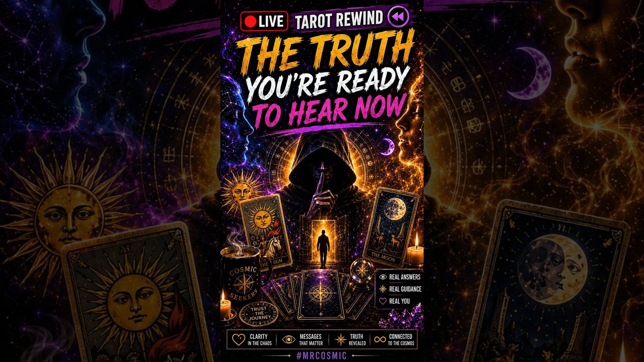 🔴 LIVE TAROT REWIND | The Conversation Your Shadow Has Been Waiting For ☕ #mrcosmic #tarot thumbnail