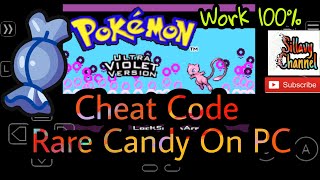 Cheat code Rare Candy Pokemon Ultra Violet hack Roms gba 