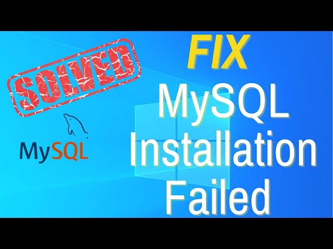 FIX MySQL Server Installation Failed Windows 10  | MySQL Failed to Install