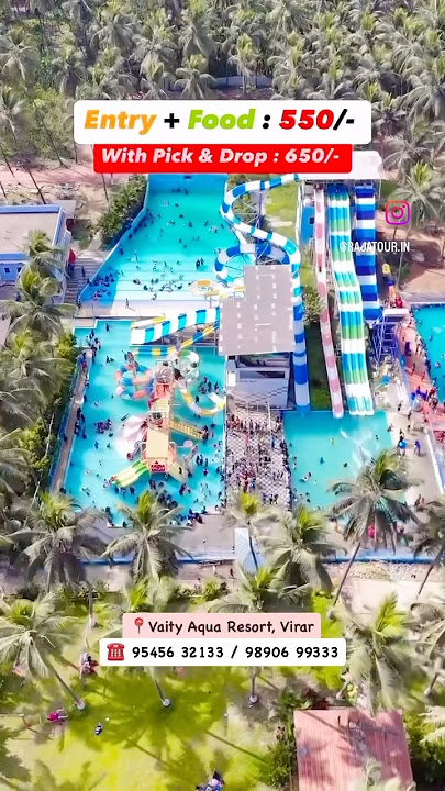 Vaity Aqua Resort 549₹ Only😍 | Vaity Aqua Resort room price |Best water park in Vasai virar #shorts