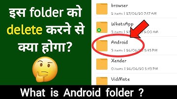What is Android Folder in Mobile 2020 || What happens by deleting Android Folder.