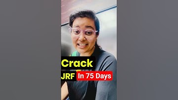 How to Crack JRF in 75 Days? UGC NET JRF Dec 2025 #shorts