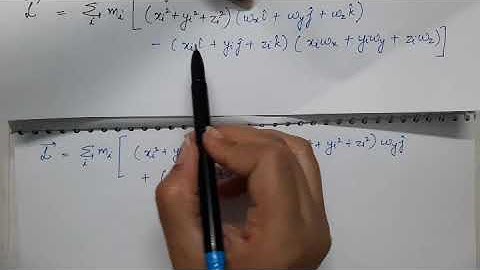 Angular Momentum of a rigid body, Inertia Tensor & Products of Inertia | Mechanics | Lecture -7