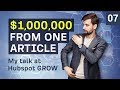 One Million Dollars From One Article