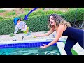 Throwing The Baby In The Pool Prank On Wife! * FLOAT TEST! *